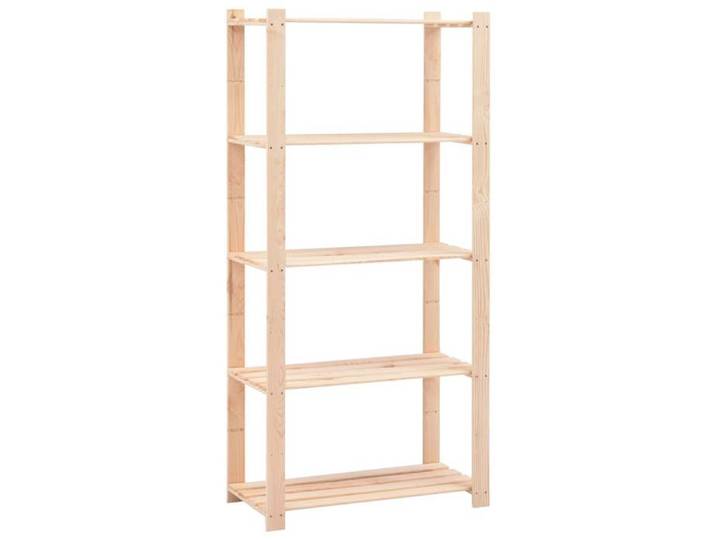 SWEETY Étagère de stockage - 5 niveaux 80x38x170 cm Pin solide 250 kg e100