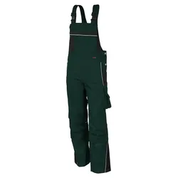 Latzhose „pro mg 245" - 42 - grün/schwarz
