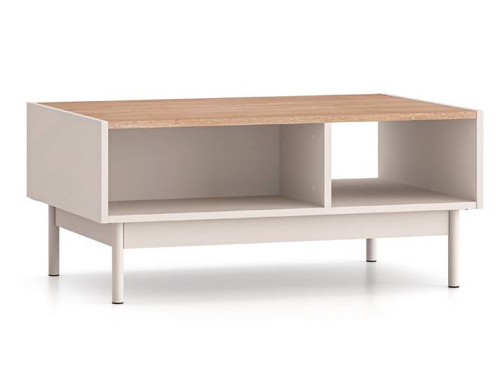 Feldmann-Wohnen Couchtisch Dunea (mit offenen Fächern, 1-St., moderne Optik, mit offenen Fächern), 90x60x40cm Cashmere Eiche Cremona Torro