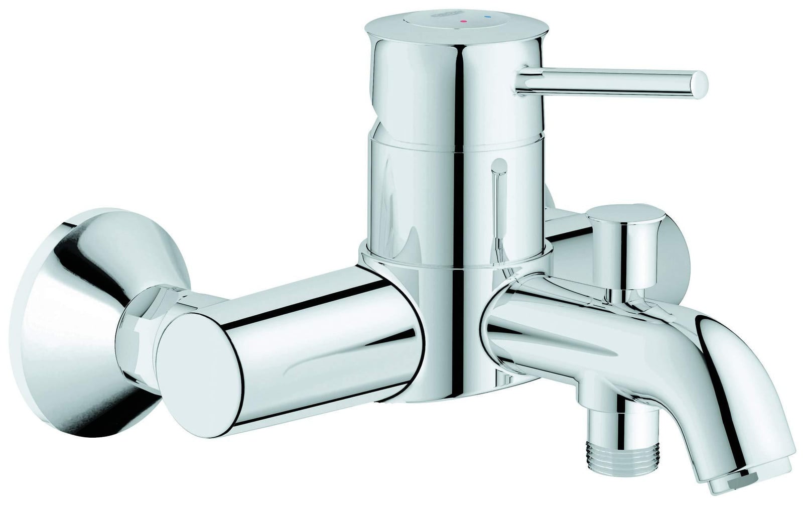 Dripio Waterbesparende Mengkraan voor Bad en Douche, Wandmontage, Chroom