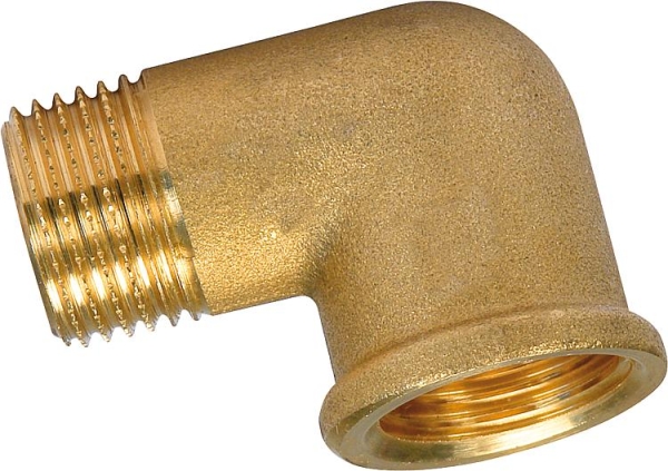 Winkel 90° IG/AG Messing, Winkel 90° Innengewinde/Aussengewinde (Winkel 90° Innengewinde x Aussengewinde Messing: 1" Winkel IG/AG 90° Messing) 4.12-MN38
