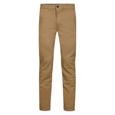 Chinohose PETROL INDUSTRIES, Herren, Gr. 31, Länge 32, braun (oak), Web, Obermaterial: 98% Baumwolle, 2% Elasthan, regular fit lang, Hosen Chinohose, Etwas niedrigere Leibhöhe