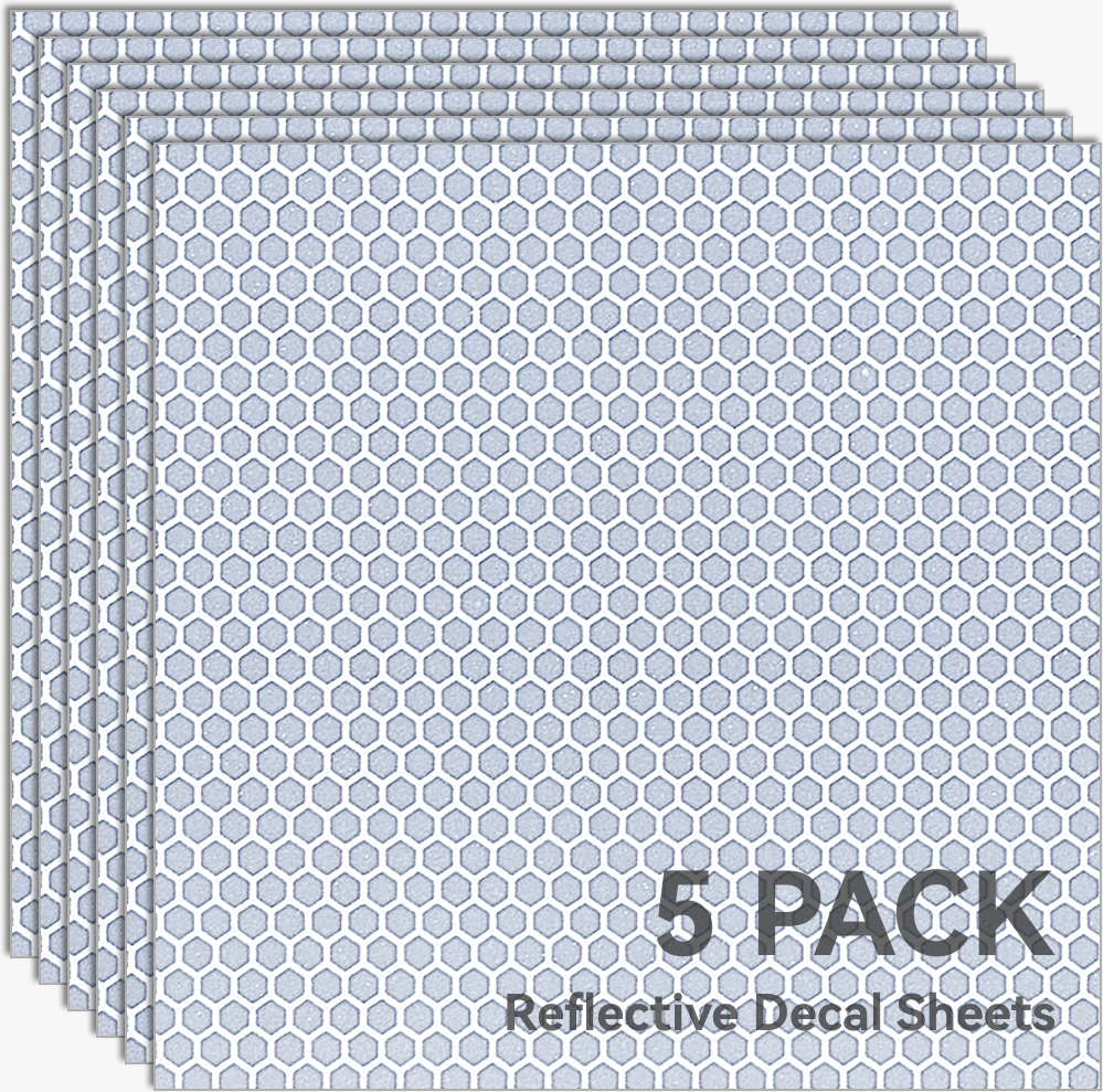 Bambu Lab Light Gray Reflective Decal Sheet