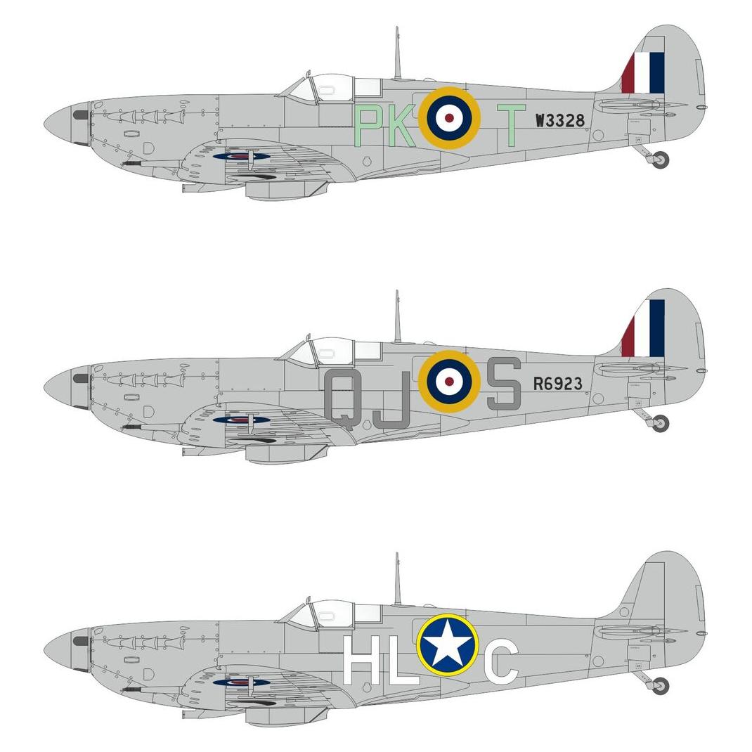 Eduard Spitfire Mk.Vb early code letters (for 32006 kit) for Kotare (JX350)