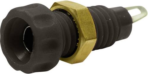Cliff CL1450A Laborbuchse Buchse, Einbau vertikal Stift-Ø: 4mm Schwarz