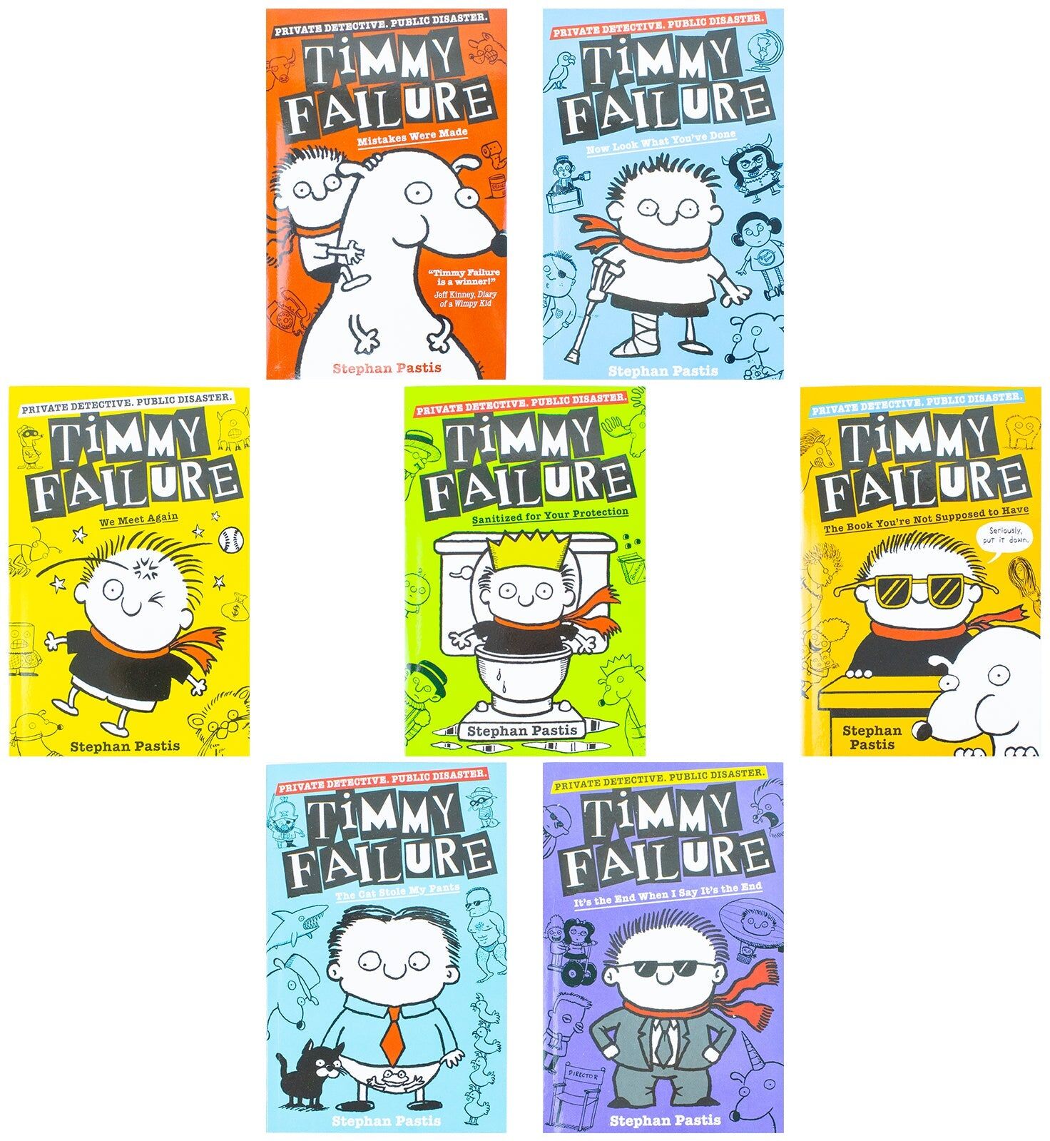 Walker Books Timmy Failure Series Stephan Pastis Collection 7 Books Set By Stephan Pastis