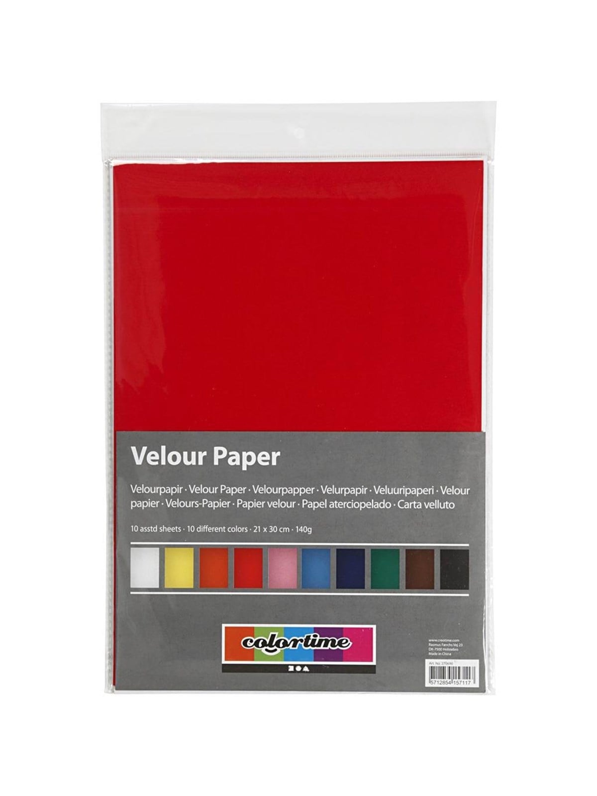 Creativ Company Velor Paper Color A4 10 Sheets