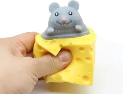USA Free Shipping Shop Cheesy Mouse Pop Out Stress Relief Toy Sensory Fidget Squeeze Fun grey