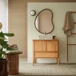 Jane - Waschtischunterschrank aus massivem Teakholz 80 cm