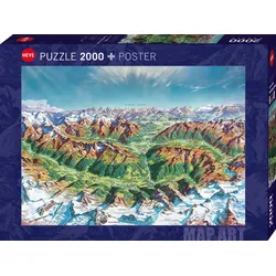 Heye Puzzle Alpine Mountain World 2000 Teile