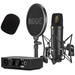 RØDE Mikrofon NT1-Kit Studio-Mikrofon mit AI-1 Interface und Popschutz, Mikrofon