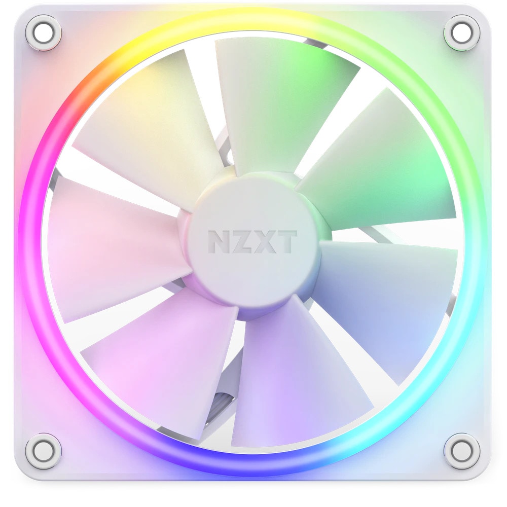 NZXT F120 RGB Gehäuselüfter 120mm Weiß RF-R12SF-W1