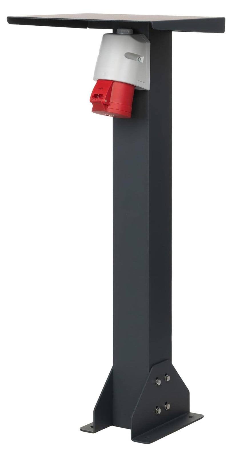 Selius Stekkerzuil Aluminium Antracietgrijs - CEE 16A 5P Buitenstopcontact - 11 kW Vermogen