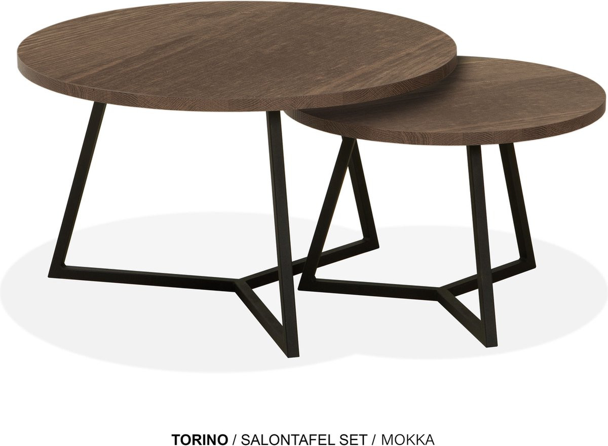 Maxfurn Set ronde salontafels - Mokka