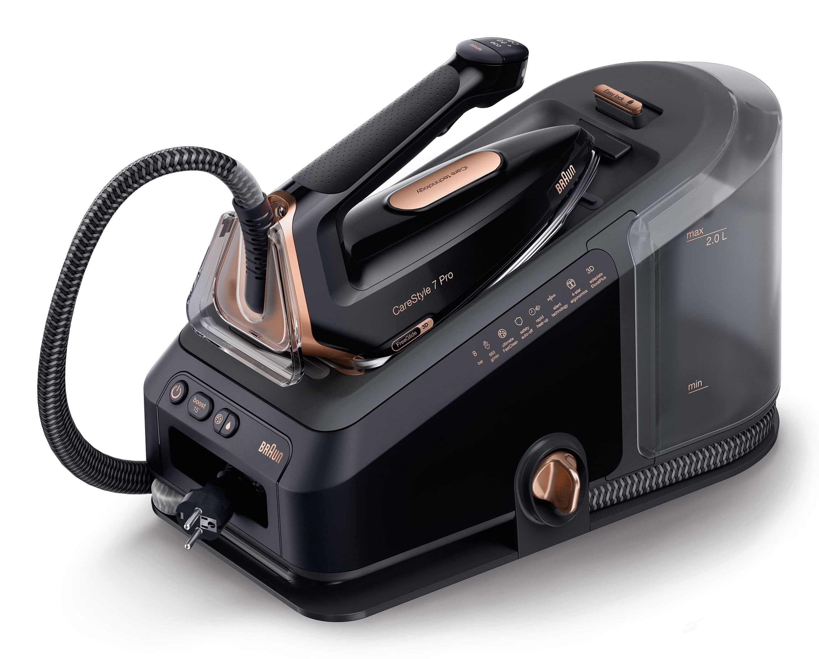 Braun IS7286 CareStyle 7 Pro 2700 W Dampfbügelstation 190 g/min (Schwarz) jetzt mit 60 Tagen Geld zurück Garantie!* 0128805002