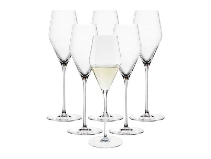 Spiegelau & Nachtmann, 6-teiliges Champagnerglas-Set, Kristallglas, 250 ml, Definition, 1350129