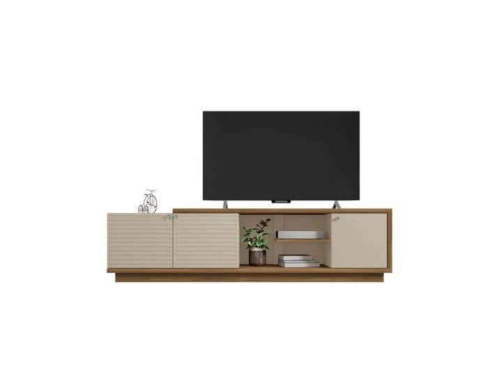 Meuble Tv - Venprodin - 51X195X36Cm - Miel-Beig