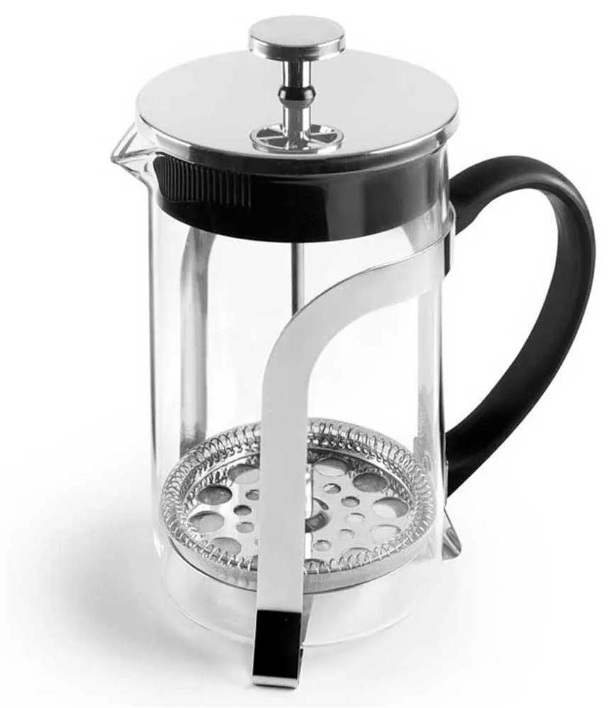 Ibili Menaje Plunger koffiezetapparaat, 1 liter, zilver