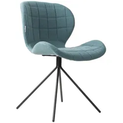 2er-Set Zuiver Stuhl OMG Stoff Blau