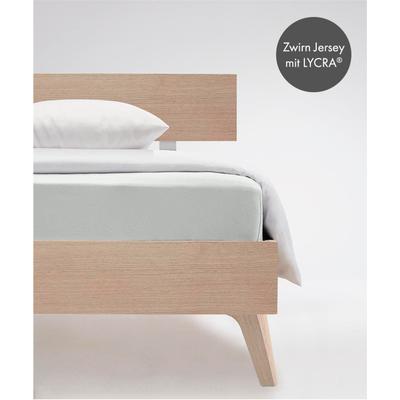 Spannbettlaken FLEURESSE "Comfort", weiß, B:200cm, Jersey-Elasthan, Obermaterial: 96% Baumwolle, 4% Elasthan (LYCRA), Bettlaken, Spannbettlaken, langlebig & bügelfrei,Perfekte Passform durch POWER-STRETCH