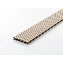 Prestige Home Living Outdoor WPC Terrassendielen grob geriffelt, ca. 4m2 (2,20 m) - Beige