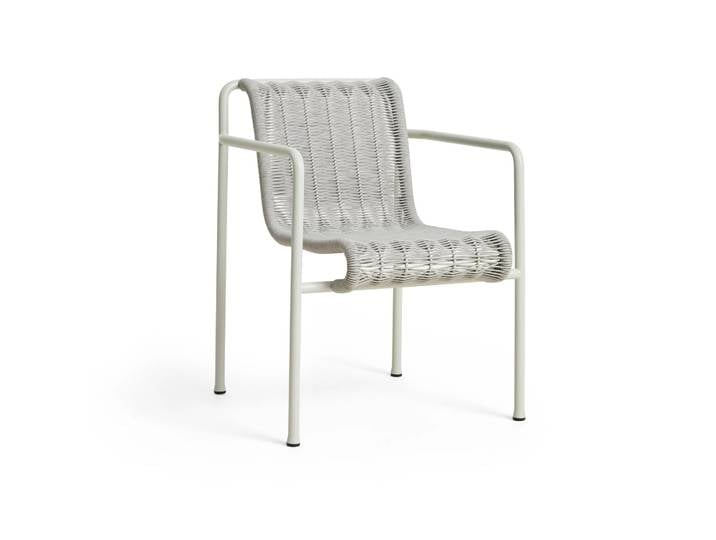 HAY Palissade Cord Dining Armlehnstuhl Sky grey