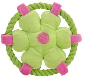 The Handy Homestead Durable Dog Rope Toy For Fetch, Tug And Teeth Cleaning green
