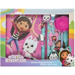 Undercover, Heft + Block, Glitzer-Tagebuch-Set Gabby's Dollhouse - 6-teilig.