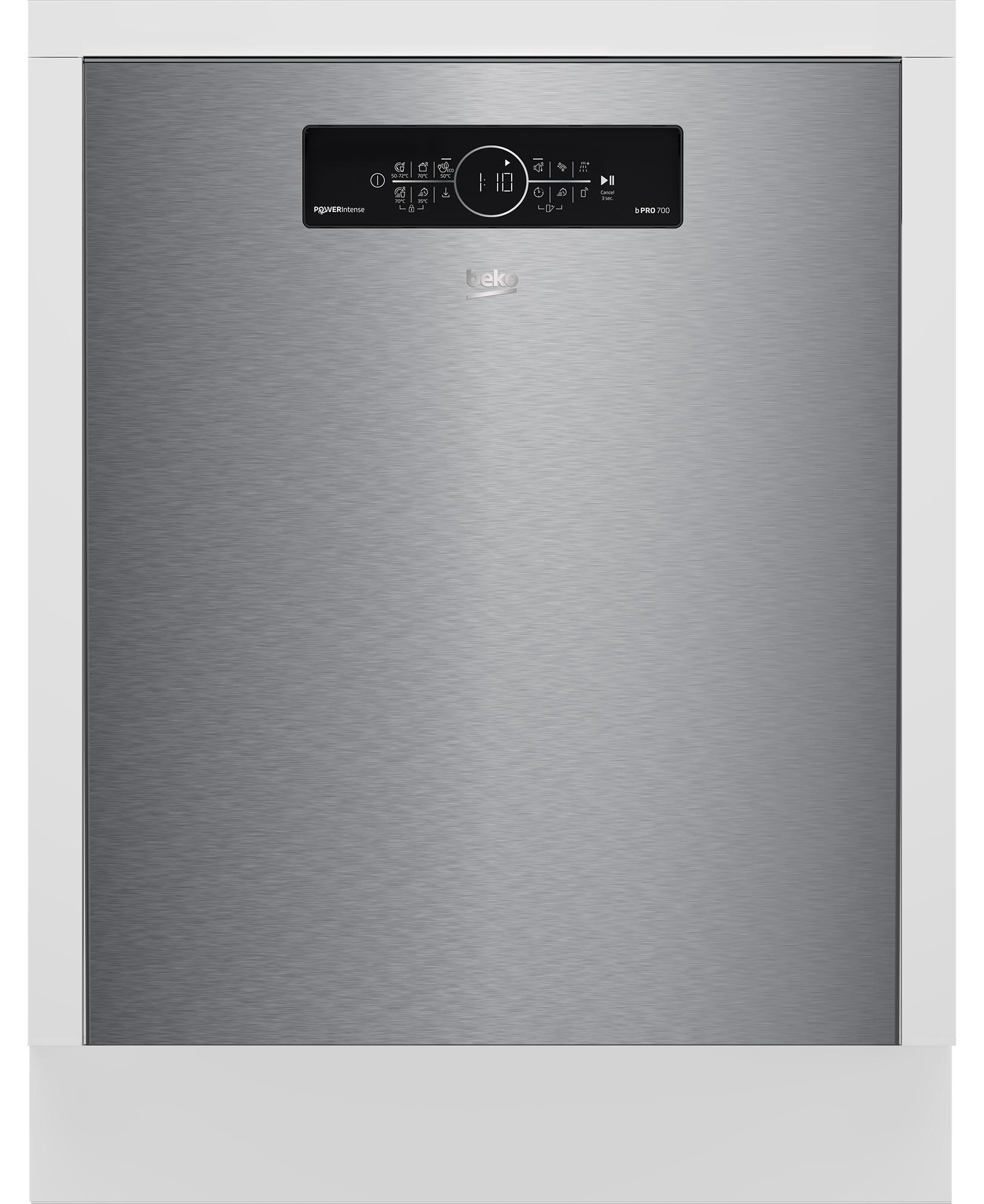 Beko BDDN36561XP Geschirrspüler 15 Maßgedecke homeWhize App Edelstahl