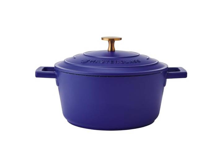 MasterClass Gegoten aluminium elektrische blauwe ovenschotel, 20cm, 2,5 liter, geschenkdoos