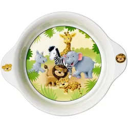 Schale mit Griff AFRIKATIERE (BHT 22x5x18 cm) - bunt - BHT 22x5x18 cm