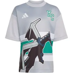 adidas Minecraft T-Shirt jüngere Kinder KH3200 - light grey heather 110