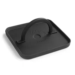 Quadratische Hamburgerpresse Gusseisen Ø21 cm – Schwarz