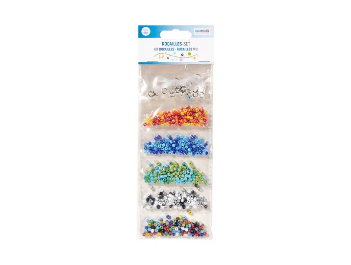 Glorex Rocailles-Set 4.5m. mit Kordel