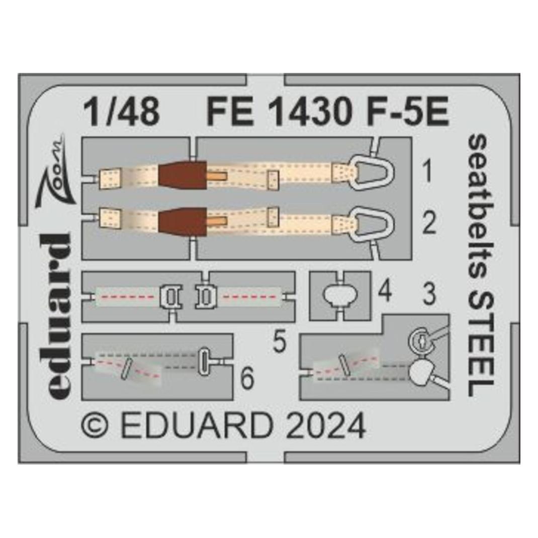 Eduard F-5E seatbelts STEEL 1/48 AFV CLUB / (FE1430)