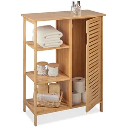 Relaxdays, Badezimmerregal, Badschrank (67 x 33 x 87.50 cm)