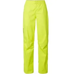 VAUDE Damen Rad Regenhose Drop Pants II, Größe 44 in Gelb Gelb
