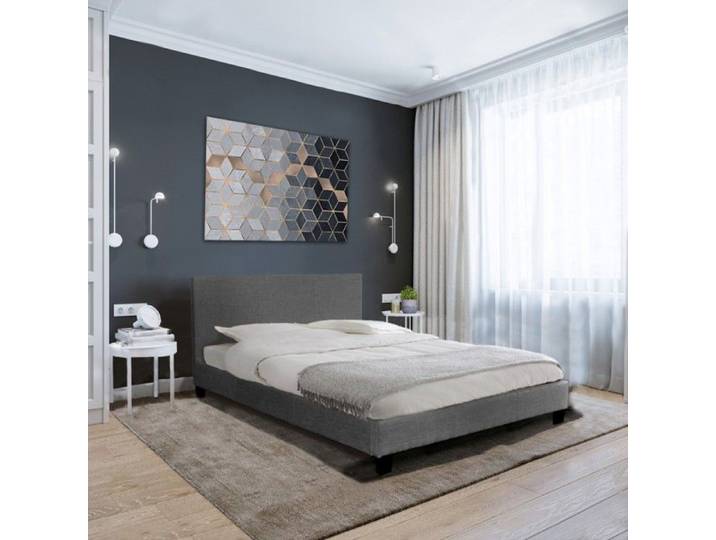 Ensemble Matelas + Lit 140x190 DUBLIN / Gris foncé