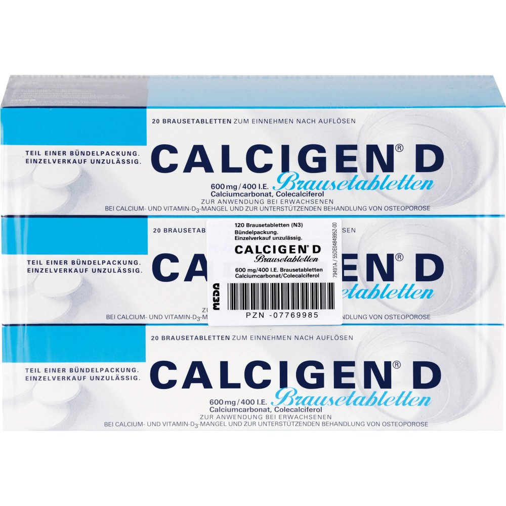 Cooper Consumer Health Deutschland GmbH Calcigen D60 0 mg/400 I.e. Brausetabletten 07769985