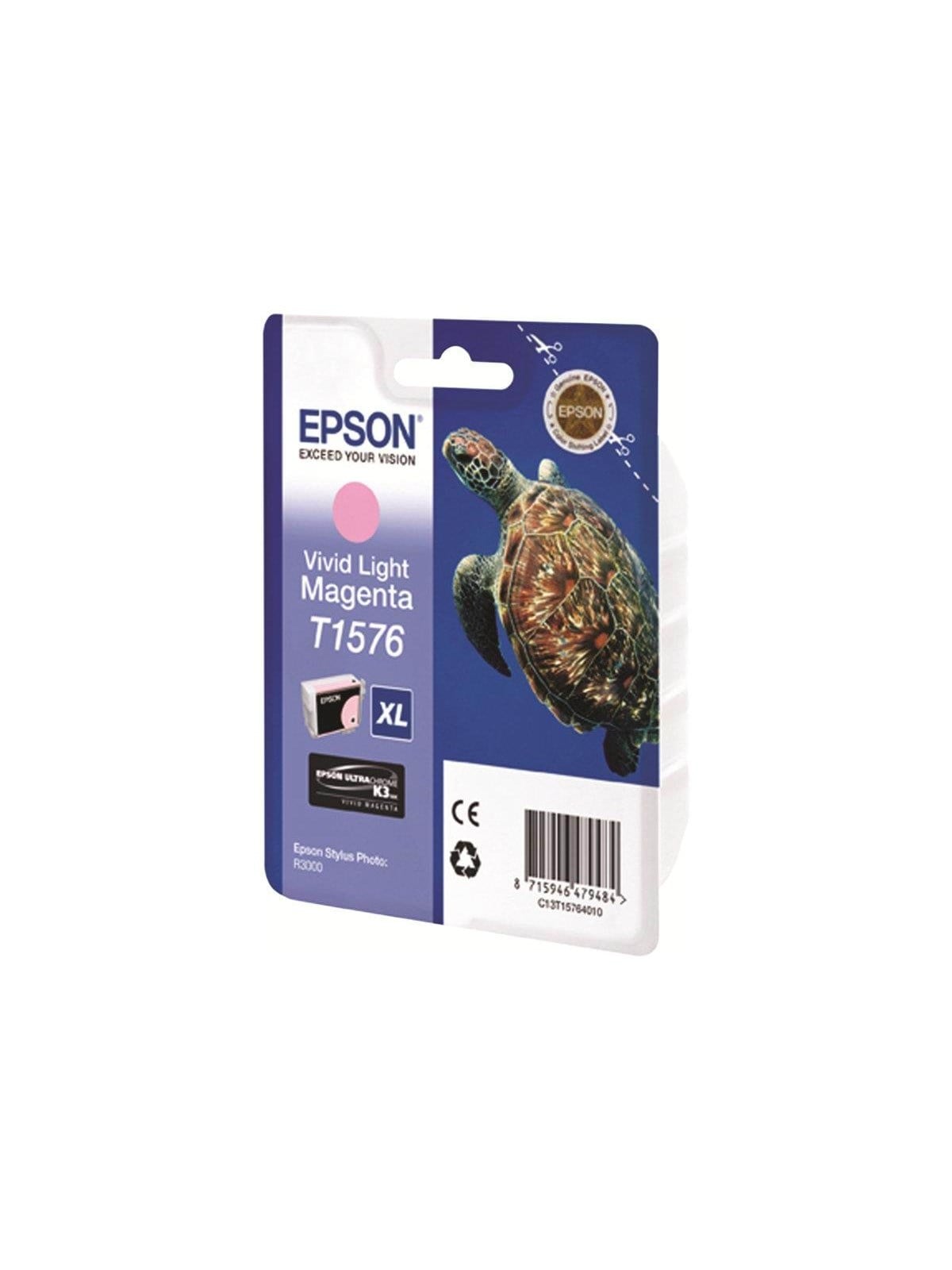 Epson T1576 - Vivid Light Magenta - Ink Cartridge - Tintenpatrone Lebendes Rosa