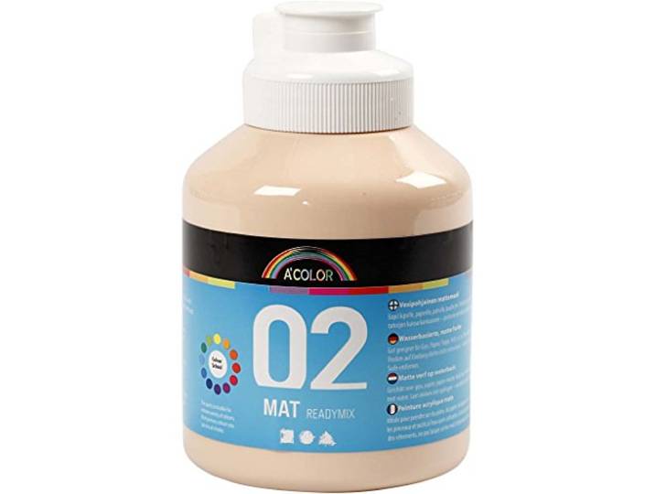 A-Color Klaar gemengde kleur, mat, 500 ml, huidskleur