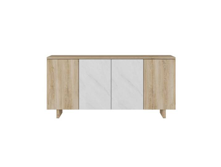 Buffet 4 portes DAVIS Imitation chêne
