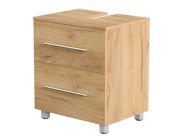 Meuble sous vasque Mondial 55cm Bois/Imitation chêne