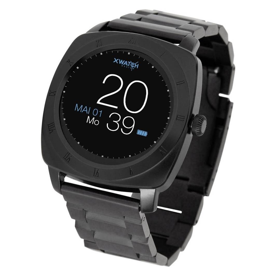 Xlyne Smart Watch NARA X-Watch black chrome - dark steel (46 mm, ohne SIM) (54026)