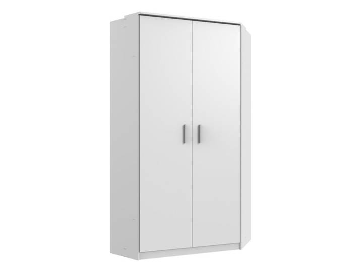 Wimex Joker Eckschrank mit 2 Türen - Dekor weiß Modern, Zeitlos