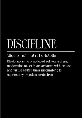 Uplift Curations Motivational Discipline Quotes Canvas Wall Art Modern Inspirational Poster For Home & Office Decor 01 15.7 23.6 Inches (no Frame)
