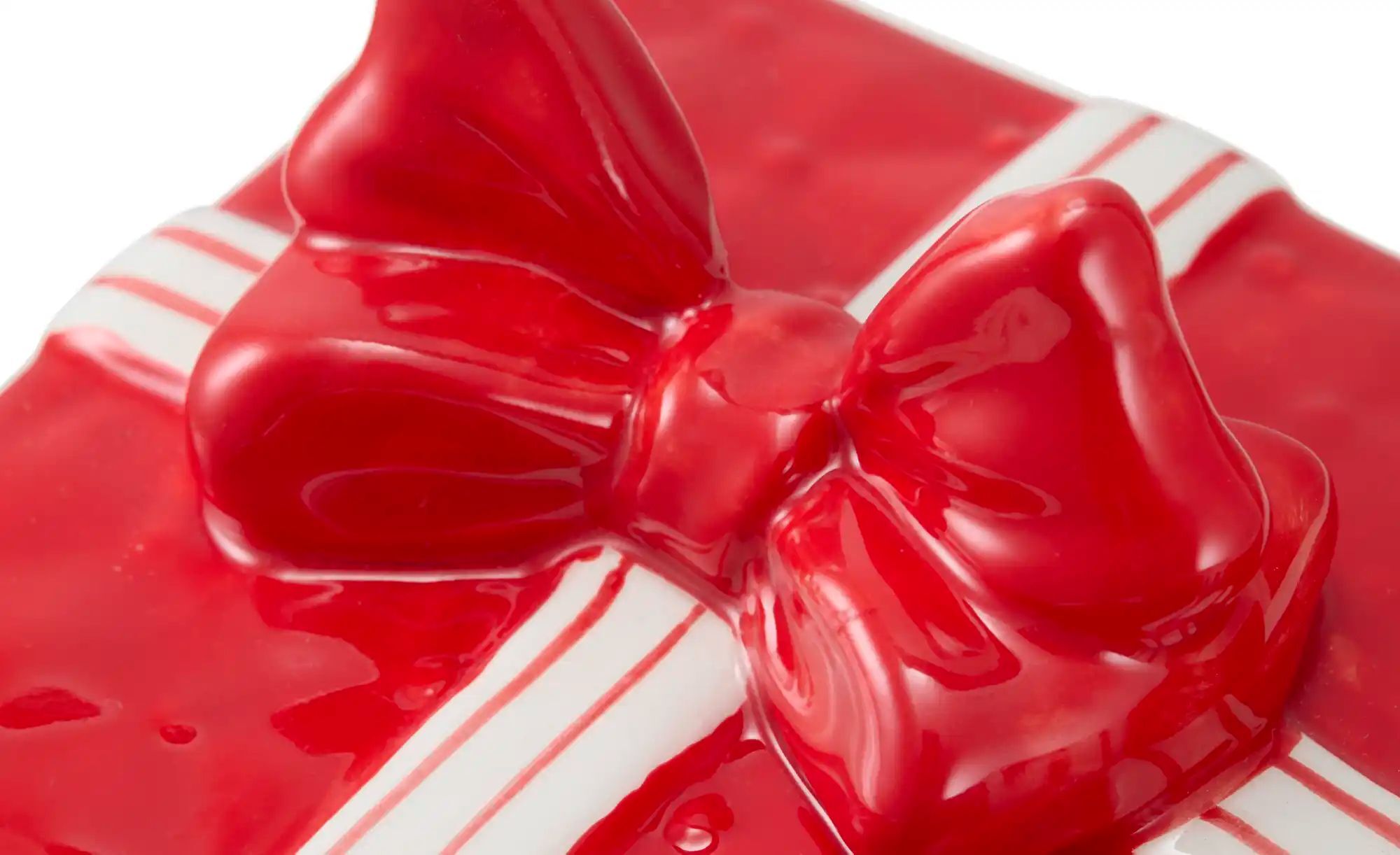 HOME STORY Duftkerze Geschenk   ¦ rot ¦ Keramik,Wachs ¦ Maße (cm): B: 11,3 H: