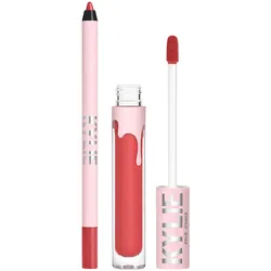 Kylie Jenner, Lippenstift + Lipgloss, Kylie Cosmetics Matte Lip Kit 503 Bad Lil Thing für Frauen 0.10 Oz (503 Bad Lil Thing)