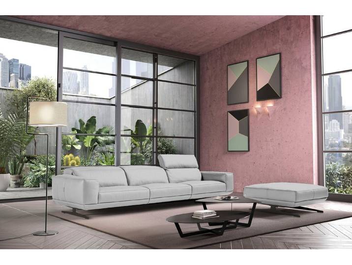 Egoitaliano 3-Sitzer Gloria, super bequem, hochwertige Verarbeitung, edles Design, Megasofa, beidseitig verstellbare Rückenelemente, mit Designmetallfüßen