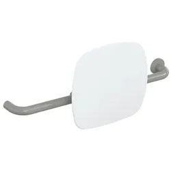 Hewi 801 Rückenstütze 801.51.9261R95 Wandabstand 150mm, Ausführung rechts, Lehne signalweiß, felsgrau